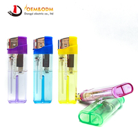 Briquet électronique jetable en plastique Dongyi 2025 OEM 81 mm pour cigares, avec logo personnalisé, allume-cigare à gaz