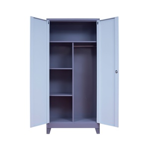 Armario moderno de techo inclinado para empleados, armario de almacenamiento de madera con patas para gimnasio, mueble para el hogar con altura ajustable, venta al por mayor - Product Image 2