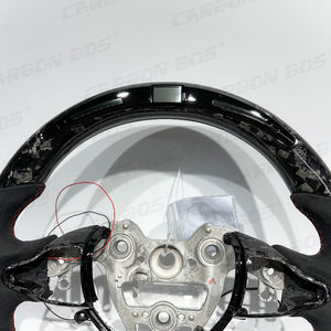 Volante Deportivo de Cuero con Fibra de Carbono LED para Hyundai Veloster Turbo 2012-2017 Elantra <span class=keywords><strong>N</strong></span> I20N I30N - Product Image 5