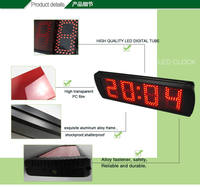 Timer Hitung Mundur Digital Portabel 5 Inci 4-digit Jam Dinding Elektronik LED dengan Remote Control