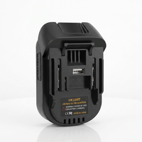 Adaptor Baterai HK18MT dengan Port USB untuk Baterai Li-Ion 18V Peralatan Listrik Tanpa Kabel