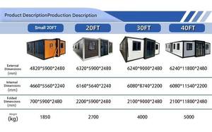 Casa Modular Portátil de Acero Prefabricada, Moderna, Ligera, Expandible, Tipo Contenedor, para Hoteles y Supermercados - Product Image 2