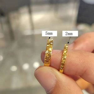 High-end Fashion Crushed Ice <b>Ring</b> Ing Style Niche Joint <b>Ring</b> Temperament Versatile <b>Couple</b> 18K <b>Gold</b> <b>Ring</b> Jewelry - Product Image 2