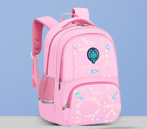 Sac à dos élégant en polyester avec fermeture à glissière antivol Sac à livres en maille Oxford Sac à dos d'étudiant à la mode étanche pour adolescents garçons filles - Product Image 3