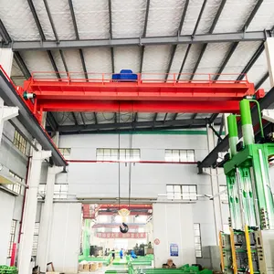 New style electric lift 10 ton load double girder trolley overhead crane