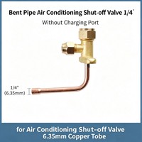 Vanne d'arrêt pour climatisation en laiton forgé, prix direct usine, pour climatiseur split, vanne de coupure de réfrigérant, 1/4" ~ 3/4"
