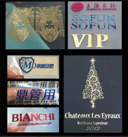 Étiquettes autocollantes en nickel métallique personnalisées Kuliwei, autocollants pour flacons de parfum, étiquettes 3D, autocollants en métal gaufré, autocollants de logo en métal