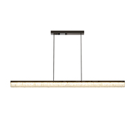 Lustre moderne à LED de luxe, long et minimaliste, pour restaurant, maison, villa, table, salle à manger, salon, lampe suspendue