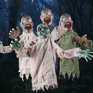 Animatronic Ghost Electric Swinging Skeleton Halloween Scene Decoration Prop Ornament Outdoor Glowing Animated Scared Noise - Product Image 1