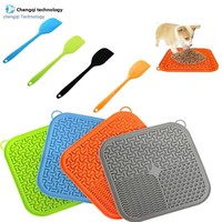 Tapis de léchage pour animaux de compagnie en gel de silicone anti-étouffement, gamelle à alimentation lente pour chien