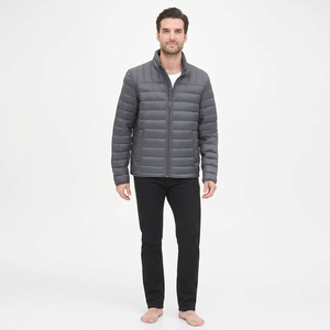 Custom Made Plus Size <b>Men's</b> <b>Long</b> Puffer <b>Jacket</b> High Quality Breathable Fabric Hooded Collar OEM Design <b>for</b> Winter Kids - Product Image 1