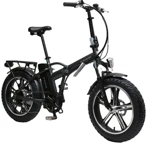 Bicicleta elétrica dobrável de gordura de 20 polegadas, pneu popular para bicicleta