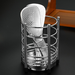 Support à baguettes rond en acier inoxydable 304, égouttoir anti-humidité, compatible lave-vaisselle, organisateur de rangement pour couverts - Product Image 3