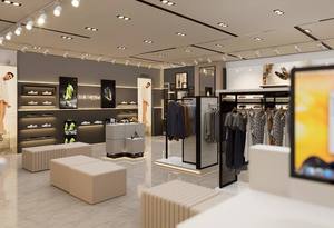 Fashion Shoe Clothing <b>Display</b> Rack | <b>Wall</b>-<b>Mounted</b> Eco-Friendly Heavy Duty Garment <b>Cabinet</b> | Custom Retail Store Fixtures Factory - Product Image 2