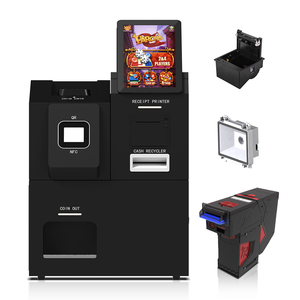Kiosque de restauration rapide multi-devises basé sur Android, acceptant les paiements en espèces, avec lecteur de QR code POS, écran haute résolution et lecteur de codes-barres - Product Image 1
