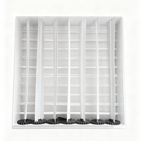 Grille de ventilation en alliage d'aluminium ajustable personnalisable monocouche pour sortie d'air d'usine industrielle et d'atelier