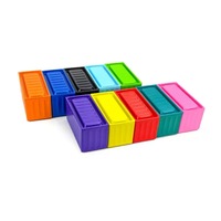 Nouveauté forme rectangulaire vide métal peut boîte-cadeau cartes artisanat Snack stockage des aliments étain