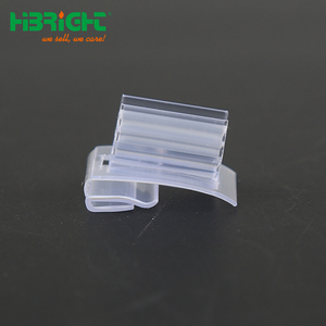 Transparent <b>Plastic</b> PVC Retail <b>Channel</b> Hinged Tooth Gripper Flag Signage Sign Holder Customizable Size Logo for Supermarket - Product Image 6