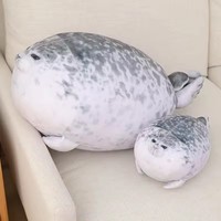 Peluche HY2 Fat Seal avec 4 bébés à l'intérieur, peluche en forme de phoque, jouet en peluche