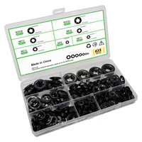 Industrial Boxed Set of 105-110 Pcs Carbon Steel Washers Flat Shims Screw Shims Split Round Washers