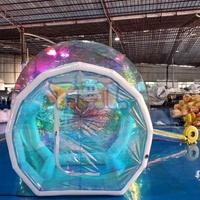 Tente gonflable transparente de dôme d'igloo de tente de bulle de maison de bulle gonflable de laser de globe de PVC pour le camping extérieur