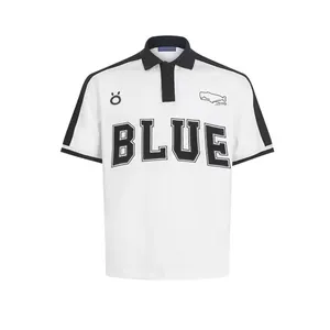 DiZNEW 레저 남성 폴로 셔츠 인쇄 남성 패턴 스포츠 셔츠 짧은 소매
