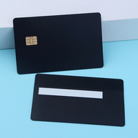 Tarjeta de Contacto IC de Metal de Acero Inoxidable Personalizada BOYA, Tarjeta de Banda Magnética de Doble Interfaz, Tarjeta de Crédito Visa Java con Chip, Tarjeta en Blanco