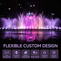 Fontaine Davis en acier inoxydable 304, rideau d'eau moderne, éclairage LED RGB, fontaine décorative pour usage intérieur/extérieur