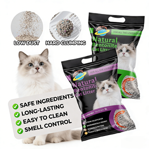 Arena para Gatos de Bentonita Natural de Aglutinación Rápida, Control de Olores, Altamente Absorbente, Precio al por Mayor OEM/ODM - Product Image 2
