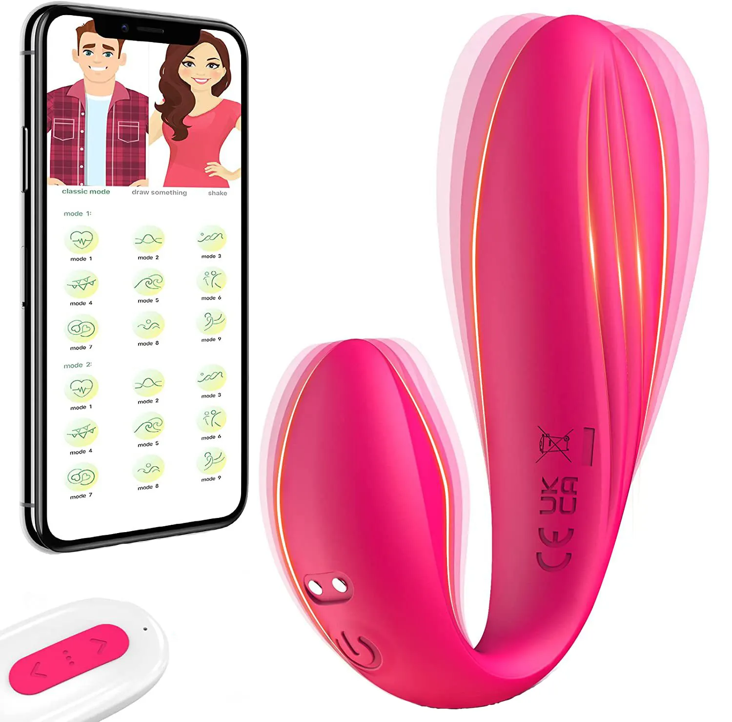 Wearable APP Control Vibrating Pantie Massager with Remote Control G-spot Clitoral Vibrator