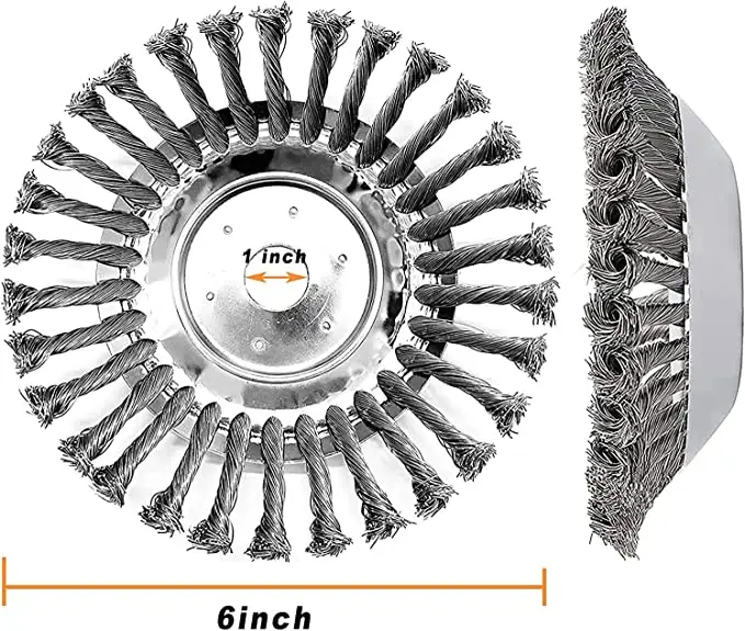 Thép xoắn dây bánh xe cắt công cụ tông đơ đầu cho dây thép cho bàn chải cắt cỏ Máy cắt cỏ tông đơ dây thép bàn chải BR