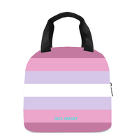 Sac à déjeuner arc-en-ciel aromantique pour femmes et hommes, sac fourre-tout réutilisable, sacs à déjeuner isothermes pour le travail, le pique-nique, l'école ou les voyages