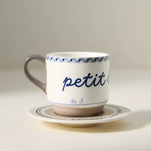 Bắc Âu bán buôn Wedding buổi chiều teatim drinkware Bộ tách trà gốm Espresso Cappuccino cốc cà phê với chiếc đĩa - Product Image 2