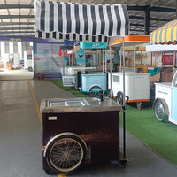 Lemari Pendingin Display Kios Es Krim Kolice, Gerobak Truk Makanan, Freezer, Suhu < -18, Garansi 1 Tahun, 110-240V, 1230x1000x2240mm