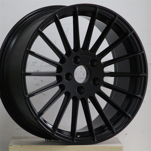 Jantes de voiture Xinlin Flow Forming noires pour <span class=keywords><strong>BMW</strong></span> E46 E92 M2 <span class=keywords><strong>M3</strong></span> M4 <span class=keywords><strong>Hamann</strong></span> 19 20 21 22 pouces 5X112 5X120 échelonnées - Product Image 3