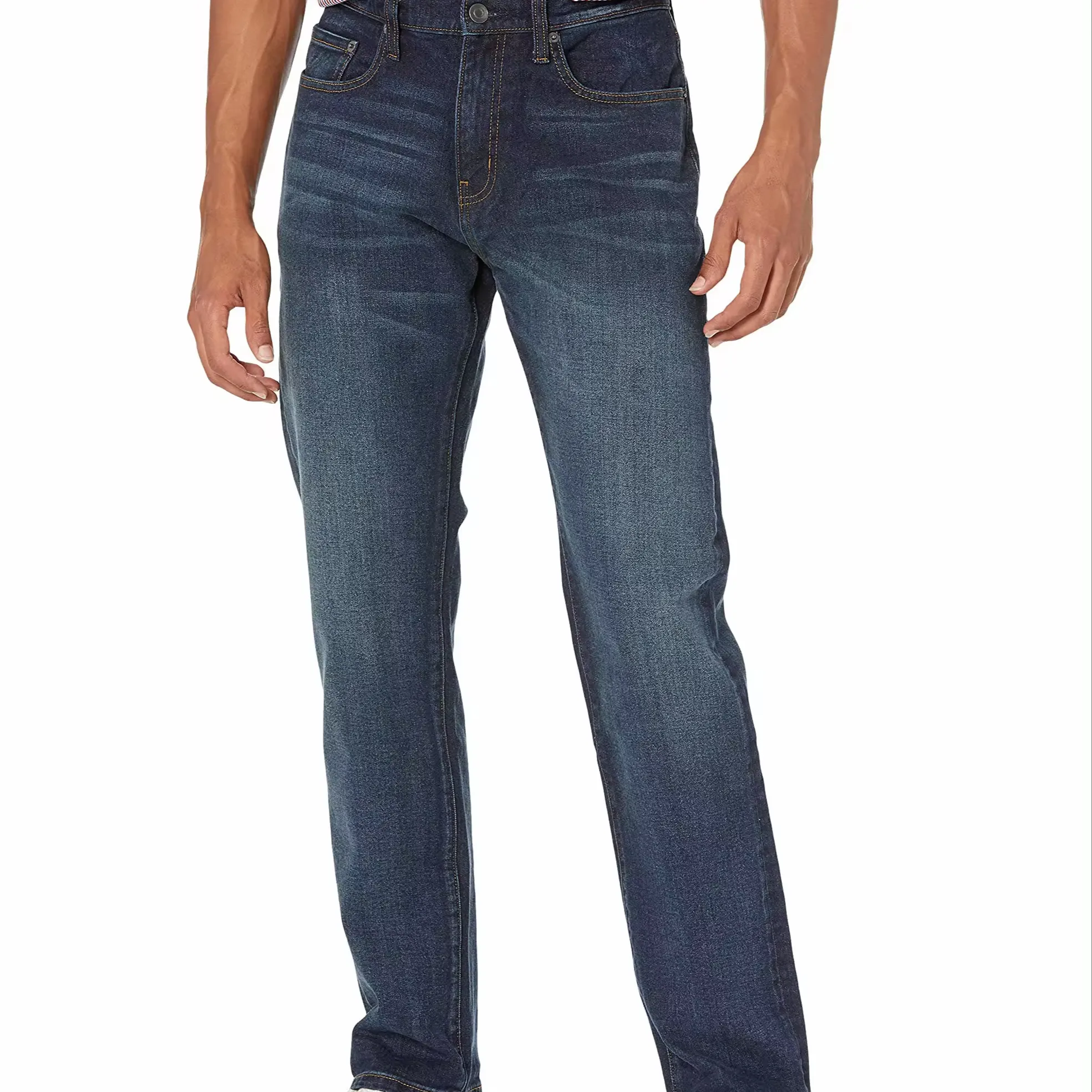 sddlhx wholesale men cotton straight classic male denim pants custom summer loose clothing mens 100 blend trousers jeans