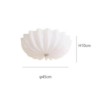 Lampada pendente a forma di fiore in stile crema retrò creativa per soggiorno camera da letto - Product Image 4