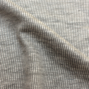 Tissu tricoté en jersey mélangé rayé 70% lin 30% polyester anti-bactérien pour t-shirt de sport - Product Image 5