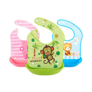 2 in 1 abnehmbare Fütterung Lätzchen Baby wasserdichte Lätzchen Kleinkind Fütterung kittel zum Essen mit Food Catcher - Product Image 2