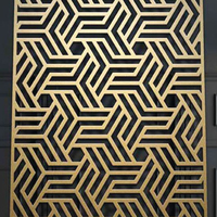 Panneau de cloisonnement moderne en aluminium CNC évidé pour villa, hôtel, revêtement mural, écologique, étanche, séparateur de pièce