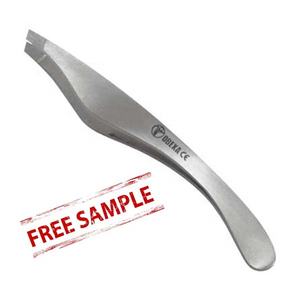 Pince à épiler professionnelle OBEXA en acier inoxydable de haute qualité à pointe inclinée pour maquillage et beauté - Product Image 1