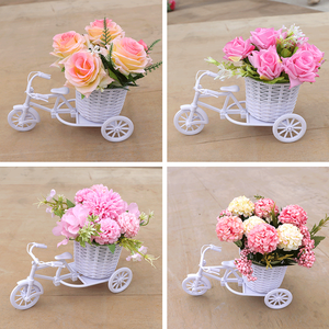 Décoration d'intérieur pour salon, bouquet de fleurs en soie, fleurs artificielles en plastique, décoration de voiture, décoration de maison, petite décoration en <span class=keywords><strong>pot</strong></span> - Product Image 6