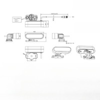 Caméra avant AHD 720P DMS pour camion et bus, MDVR, vision nocturne, détection de fatigue et de conduite inattentionnée, garantie 1 an
