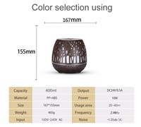 Diffuseur d'humidité ultrasonique à marque privée avec protection d'arrêt automatique, diffuseur d'aromathérapie pour la maison, le spa, le bureau, l'hôtel