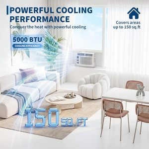 Climatiseur de fenêtre Garvee 5000 Btu, refroidissement pour 150 pieds carrés, commandes faciles, mode ventilateur, filtre lavable, blanc - Product Image 3