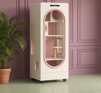 Nouvelle Cabane Intérieure Intelligente pour Chat avec Contrôle de Température, en Bois, Accessoire pour Arbre à Chat et Griffoir