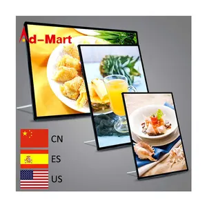 Nhà Hàng menu LED hộp đèn quảng cáo áp phích khung chiếu sáng biển quảng cáo tiếp thị sản phẩm LED hộp đèn phạm vi rộng nếu sử dụng