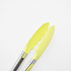 ที่คีบอาหารทำจากสแ<span class=keywords><strong>ต</strong></span>นเลสเกรด10นิ้วที่คีบอาหารทำจากไนลอนคลิปหนีบขนมปังสลัดในครัวใช้กลางแจ้งที่คีบ<span class=keywords><strong>หมู</strong></span> - Product Image 2