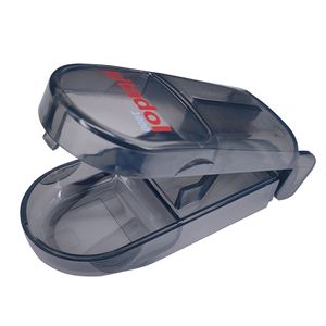 Translucent <b>Tablet</b> Splitter Multi Color Pill Cutter <b>Container</b> High Quality Drug Slicer Safe Blade Medicine Divider Box - Product Image 4