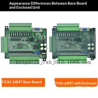 Carte de contrôle industrielle PLC FX3U-24MR haute vitesse avec entrée analogique, contrôleur programmable STM32, fabriqué en Chine
